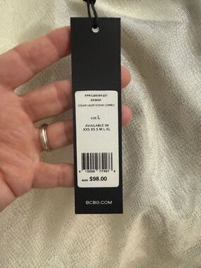 BCBG Light Stone Combo Retail Tag